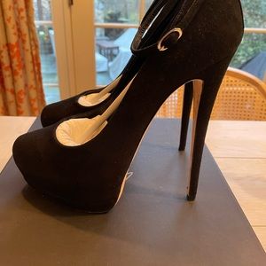 Giuseppe Zanotti ladies suede platforms